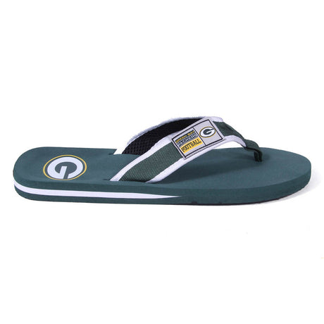 Green Bay Packers FOCO Contour Flip Flops Sandals