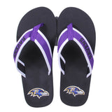 Baltimore Ravens FOCO Contour Flip Flops Sandals