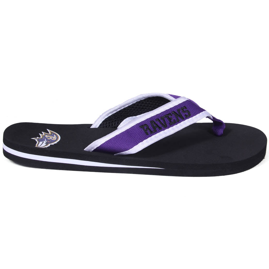 Baltimore Ravens FOCO Contour Flip Flops Sandals