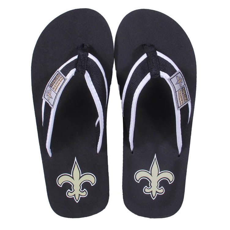 New Orleans Saints FOCO Contour Flip Flops Sandals