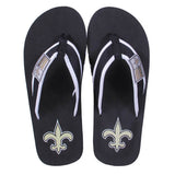 New Orleans Saints FOCO Contour Flip Flops Sandals