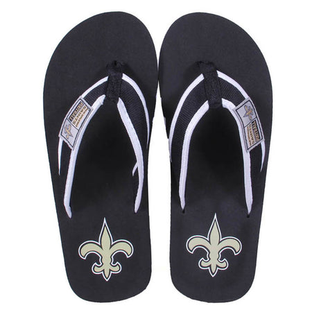 New Orleans Saints FOCO Contour Flip Flops Sandals