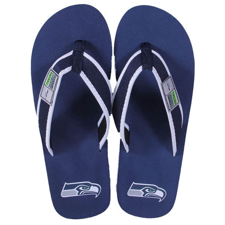 Seattle Seahawks FOCO Contour Flip Flops Sandals
