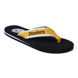 Pittsburgh Steelers FOCO Contour Flip Flops Sandals