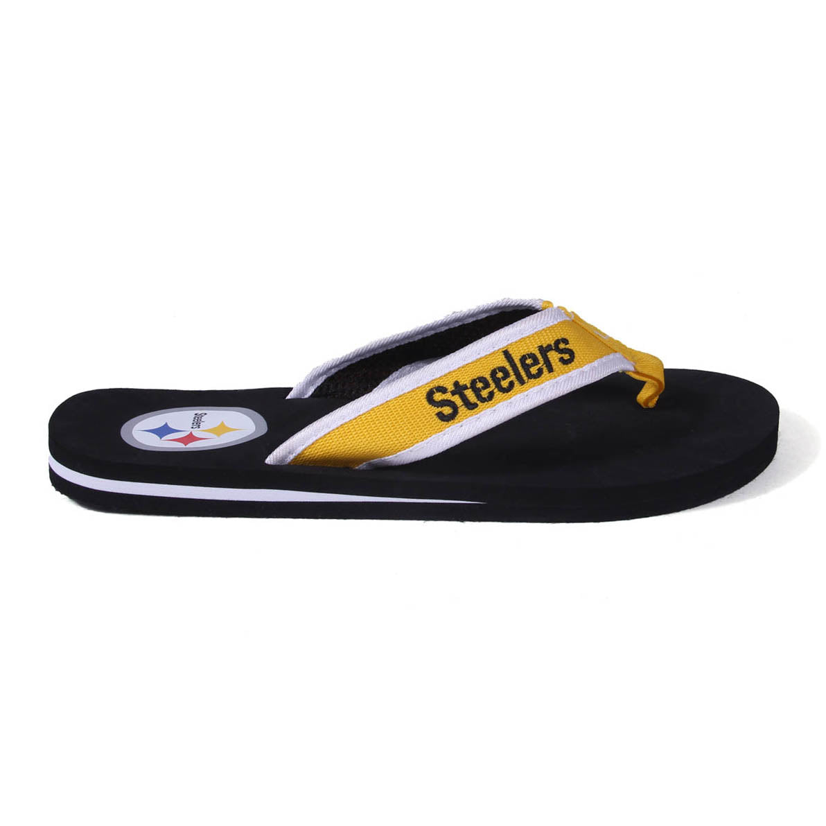 Pittsburgh Steelers FOCO Contour Flip Flops Sandals