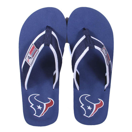 Houston Texans FOCO Contour Flip Flops Sandals