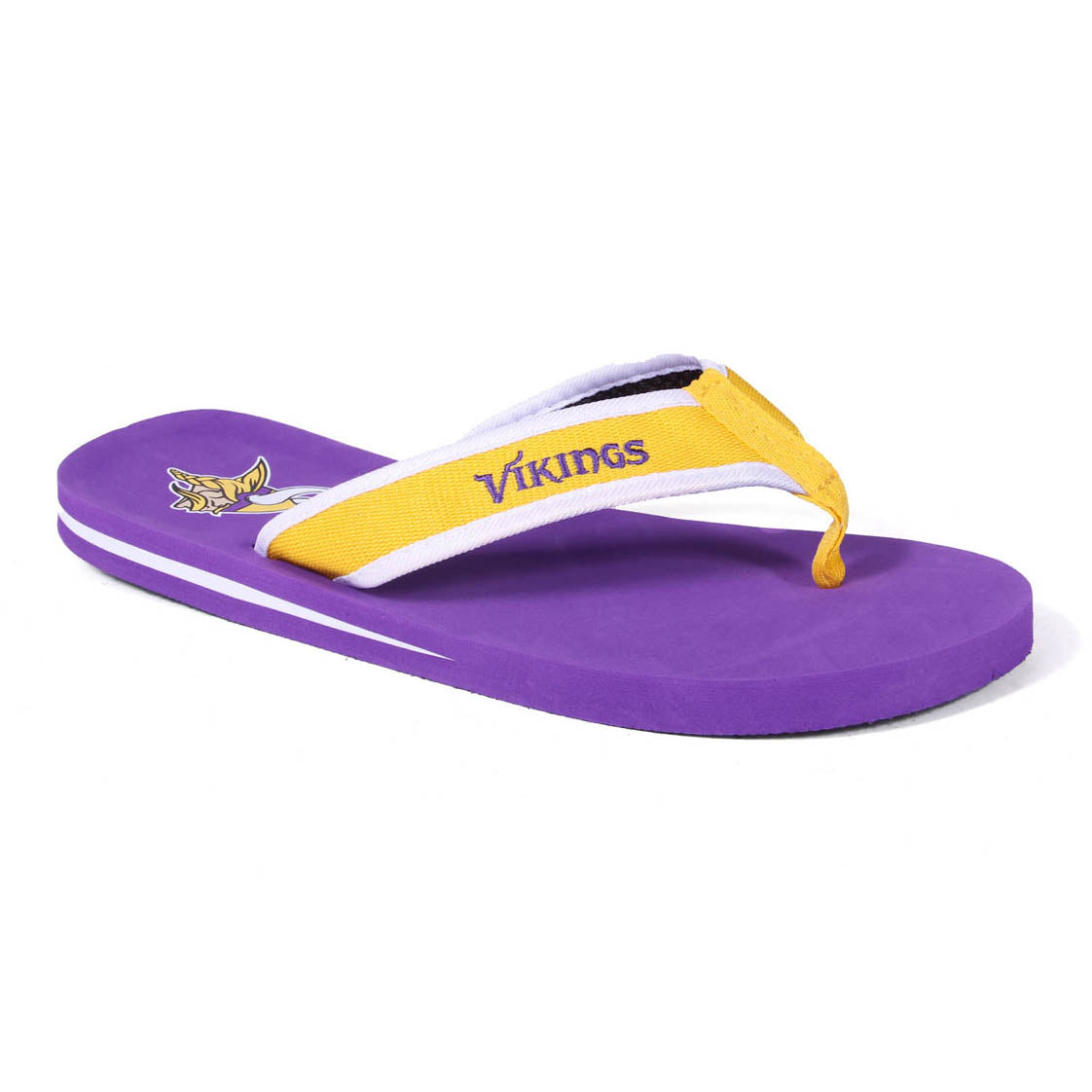 Minnesota Vikings FOCO Contour Flip Flops Sandals
