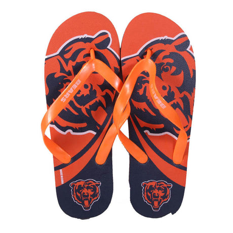 Chicago Bears FOCO Big Logo Flip Flops