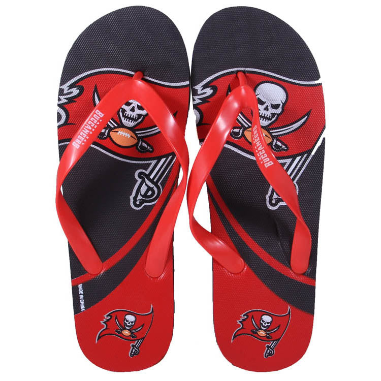 Tampa Bay Buccaneers FOCO Big Logo Flip Flops