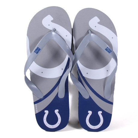 Indianapolis Colts FOCO Big Logo Flip Flops