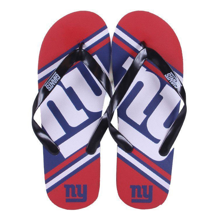 New York Giants FOCO Big Logo Flip Flops