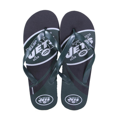 New York Jets FOCO Big Logo Flip Flops
