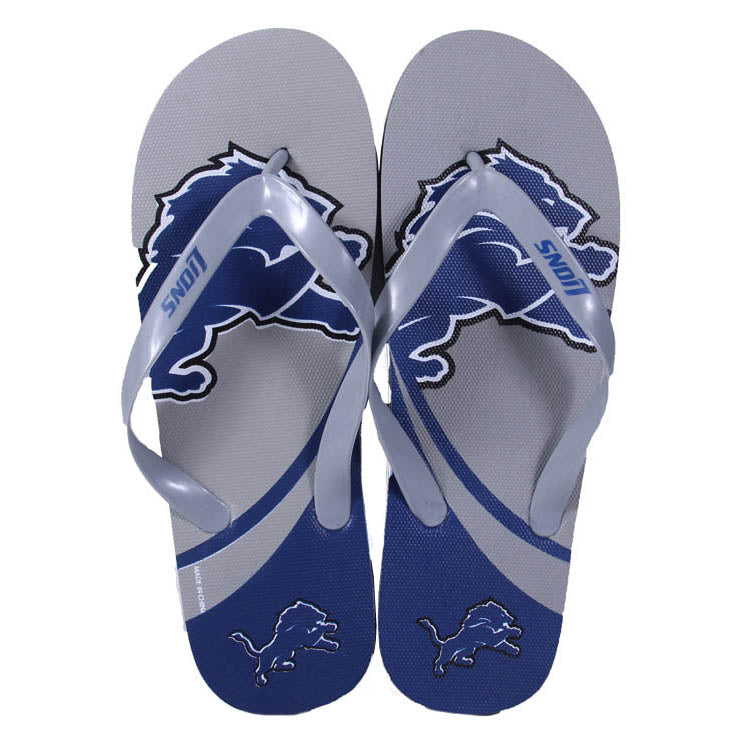 Detroit Lions FOCO Big Logo Flip Flops