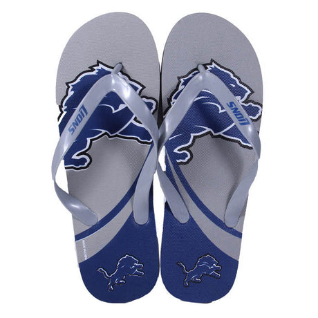 Detroit Lions FOCO Big Logo Flip Flops