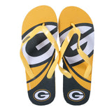 Green Bay Packers FOCO Big Logo Flip Flops