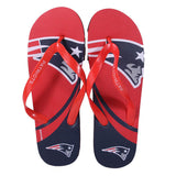 New England Patriots FOCO Big Logo Flip Flops