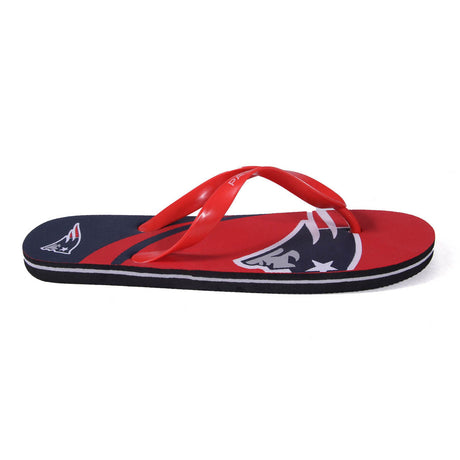 New England Patriots FOCO Big Logo Flip Flops
