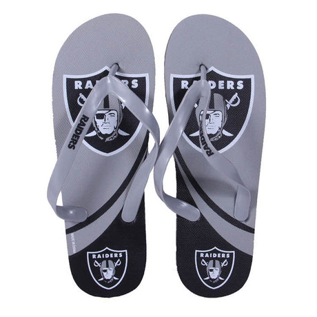 Las Vegas Raiders FOCO Big Logo Flip Flops