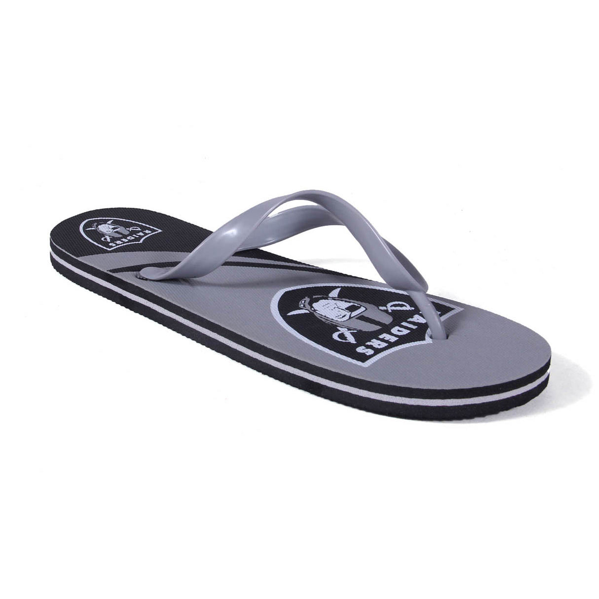 Las Vegas Raiders FOCO Big Logo Flip Flops