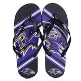 Baltimore Ravens FOCO Big Logo Flip Flops