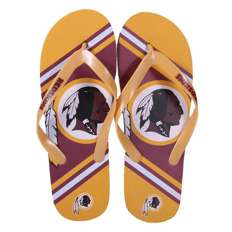Washington Redskins FOCO Big Logo Flip Flops