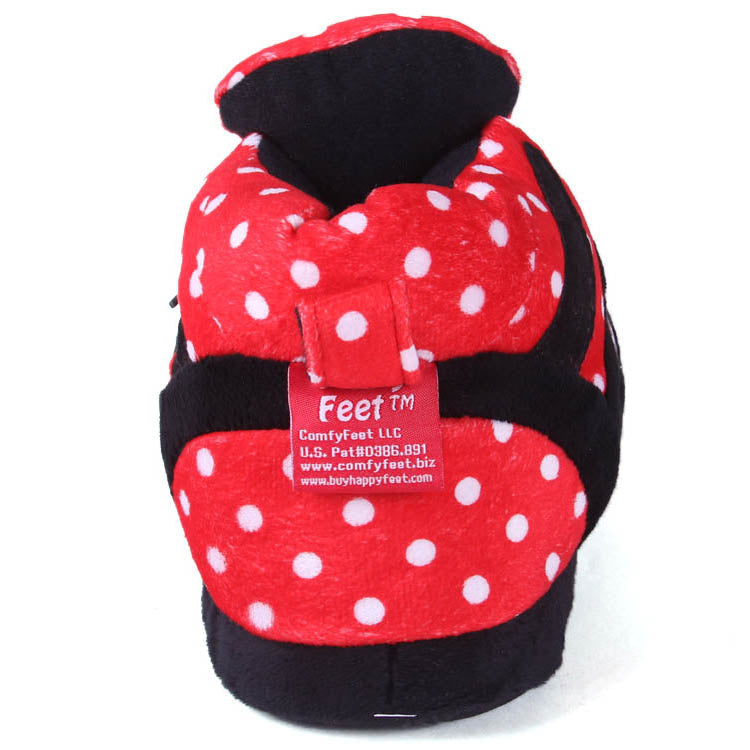 Nebraska Cornhuskers Comfy Feet Polka Dot Slippers