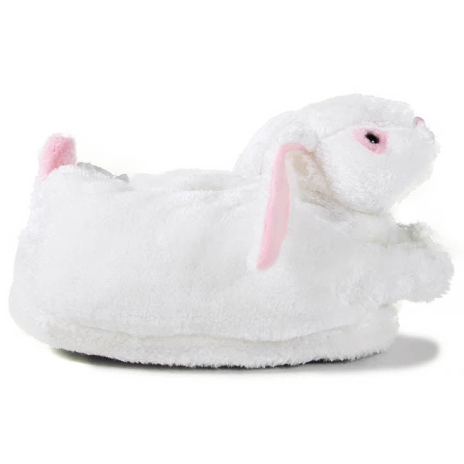 White Bunny Comfy Animal Slippers