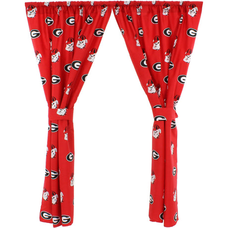 Georgia Bulldogs Curtain Panels - 63" or 84"