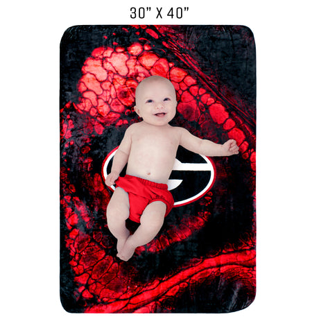 Georgia Bulldogs Sublimated Soft Throw Blanket