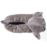 Gray Puppy Comfy Animal Feet Slippers