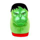 Green Hulk Marvel slippers in ultra-soft plush with embroidered features