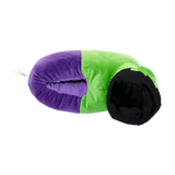 Plush green Hulk house slippers with a non-slip sole