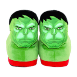 Hulk figural slippers in high-quality ultra-soft plush construction
