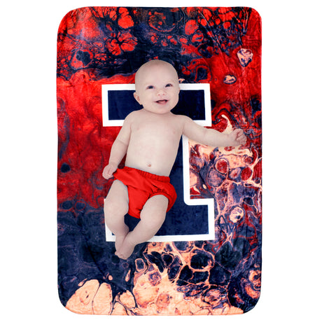Illinois Fighting Illini Sublimated Soft Throw Blanket