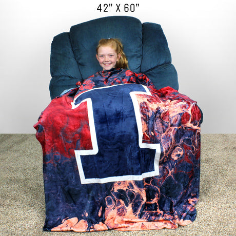 Illinois Fighting Illini Sublimated Soft Throw Blanket