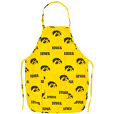 Iowa Hawkeyes Grilling Tailgating Apron with 9" Pocket, Adjustable