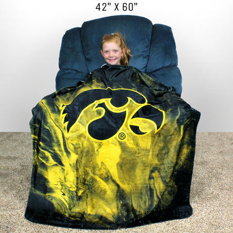 Iowa Hawkeyes Sublimated Soft Throw Blanket