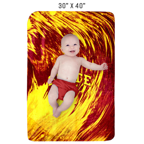 Iowa State Cyclones Sublimated Soft Throw Blanket