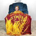 Iowa State Cyclones Sublimated Soft Throw Blanket