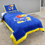 Kansas Jayhawks Reversible Cotton Comforter Set