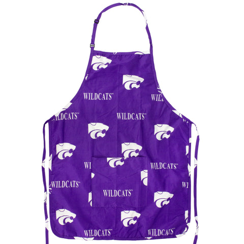 Kansas State Wildcats Grilling Tailgating Apron with 9" Pocket, Adjustable
