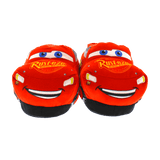 Lightning McQueen slippers, red plush high-top shape with 1-inch memory foam footbed