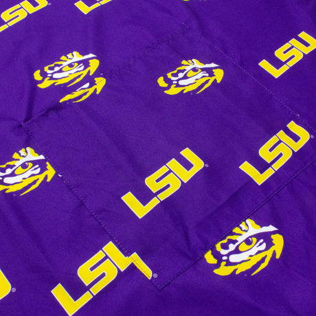 LSU Tigers Grilling Tailgating Apron with 9" Pocket, Adjustable