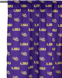 LSU Tigers Curtain Panels 63" or 84"