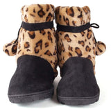 Leopard and Black Micro Boot