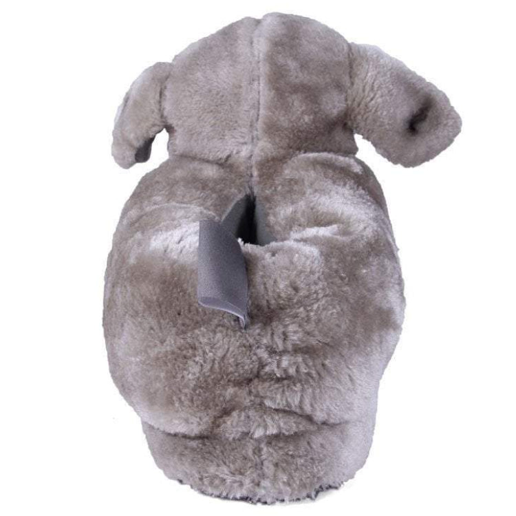 Gray Puppy Comfy Animal Feet Slippers