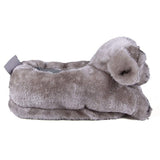 Gray Puppy Comfy Animal Feet Slippers
