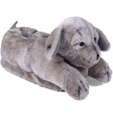 Gray Puppy Comfy Animal Feet Slippers
