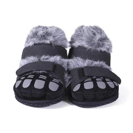 Gray and Black Hairy Feet