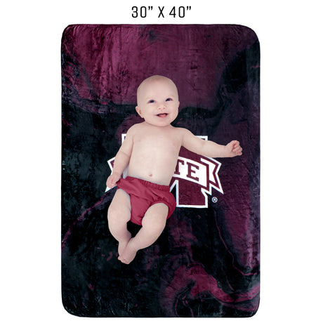 Mississippi State Bulldogs Sublimated Soft Throw Blanket